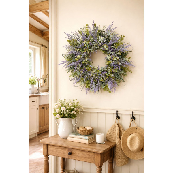 Luxury Lavender Faux Wreath