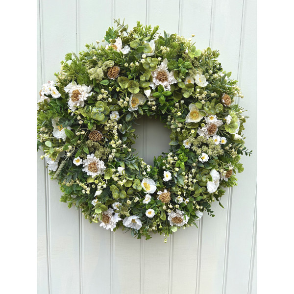 Serene Cream Bloom Wreath