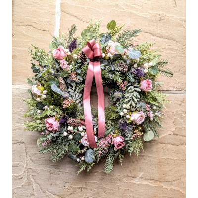 Blush Christmas Wreath 