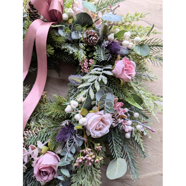 Blush Christmas Wreath 
