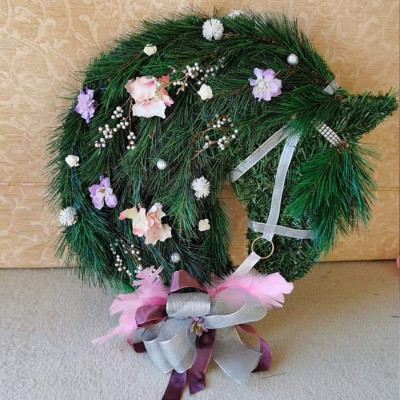 Christmas Pony Wreath