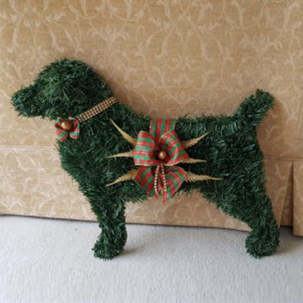 Terrier Dog Christmas Wreath