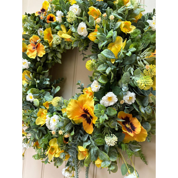 Golden Spring Wreath