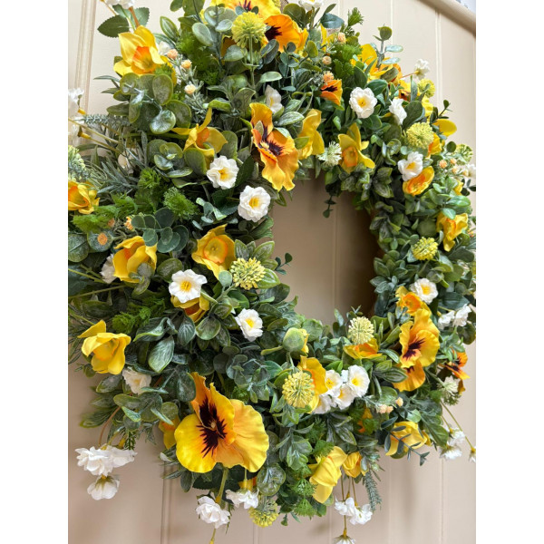 Golden Spring Wreath