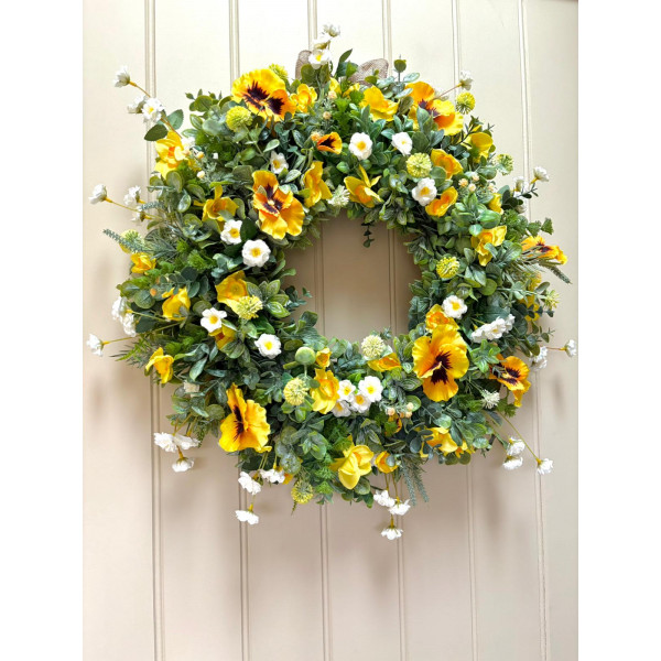 Golden Spring Wreath